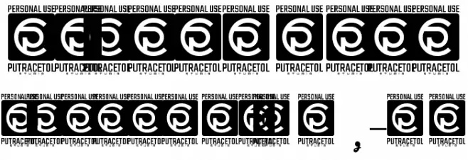 Bornena Personal Use Font OTHER CHARS