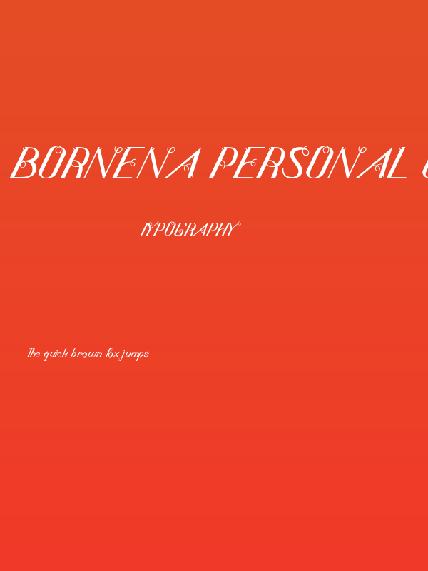 Bornena Personal Use Poster