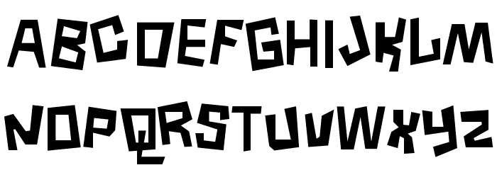 Borneo Font LOWERCASE