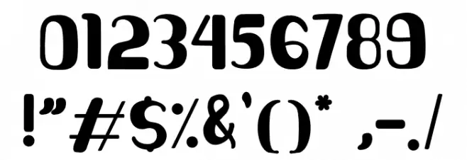 Bornywale Font OTHER CHARS