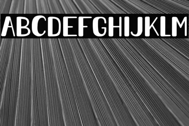 Bornywale Font examples