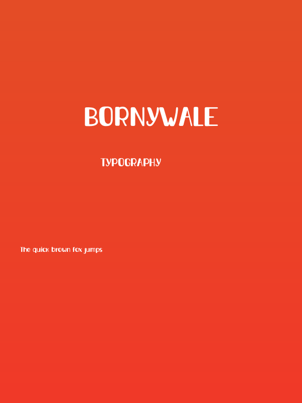 Bornywale Poster