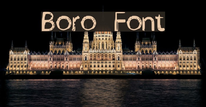 Boro Font examples