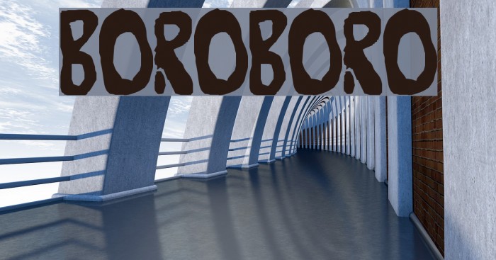 Boroboro Font examples
