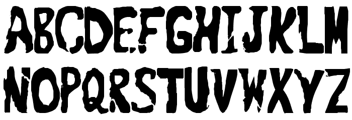 Boroboro Font LOWERCASE