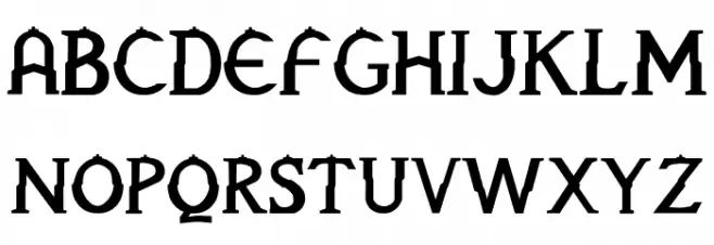 Borobudur フォント 大文字
