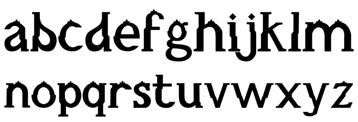 Borobudur Font LOWERCASE