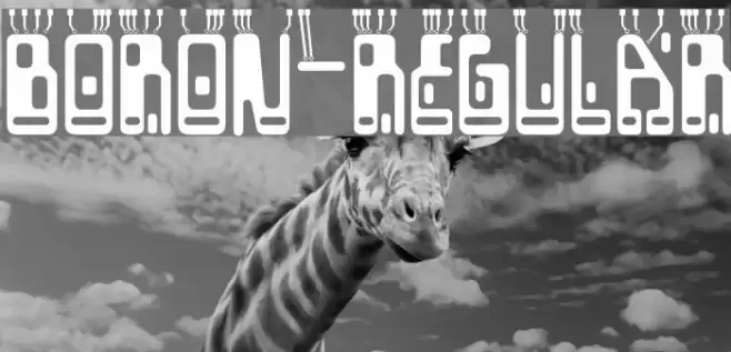 Boron-Regular Font examples