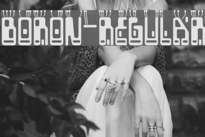 Boron-Regular Font examples