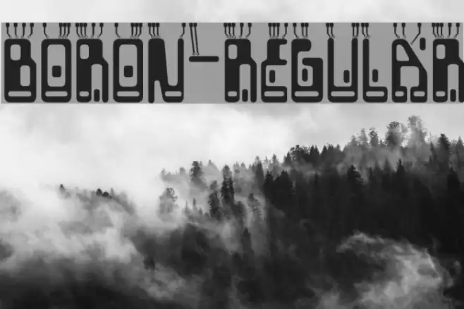 Boron-Regular Font examples
