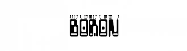 Boron  font caratteri gratis