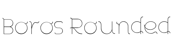 Boros Rounded  font caratteri gratis