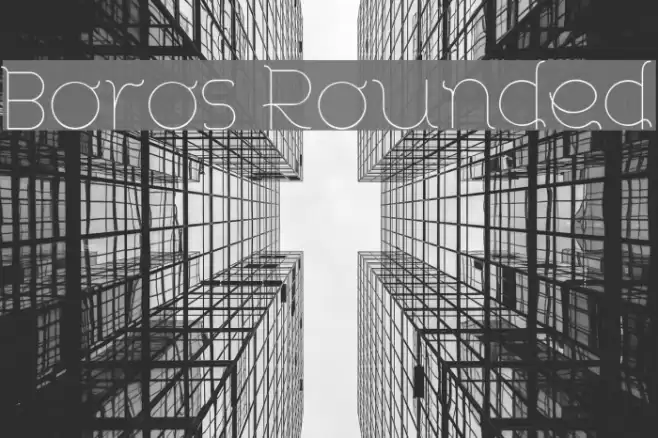 Boros Rounded Font examples