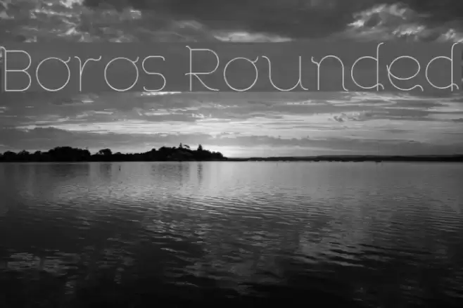 Boros Rounded Font examples