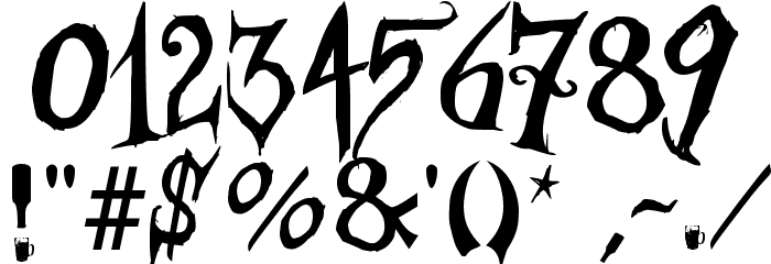 Borracho & Loko フォント その他の文字