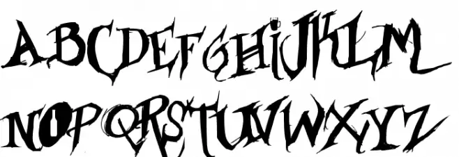 Borracho & Loko Schriftart Groß