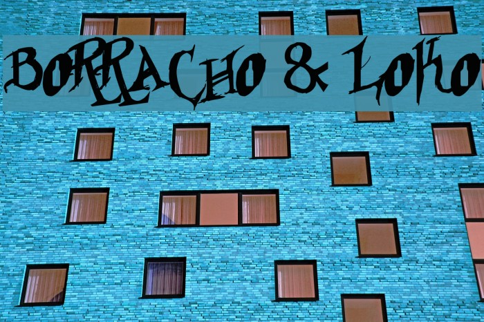 Borracho & Loko フォント examples