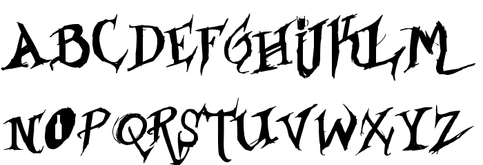 Borracho Font LOWERCASE