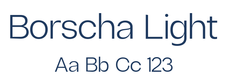 Borscha Light Font Preview
