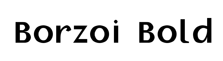 Borzoi Bold  Frei Schriftart Herunterladen