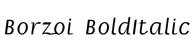 Borzoi BoldItalic  font caratteri gratis