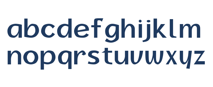 Borzoi Bold Lowercase