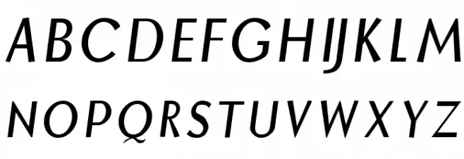Borzoi Italic Schriftart Groß