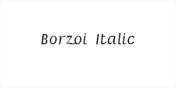 Borzoi Italic Logo