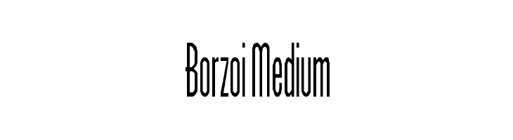 Borzoi Medium Font