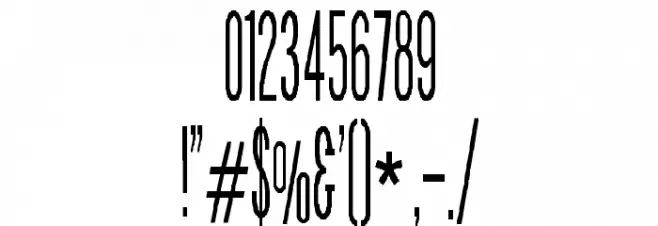 Borzoi Medium Font OTHER CHARS