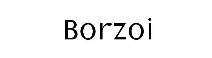 Borzoi Font