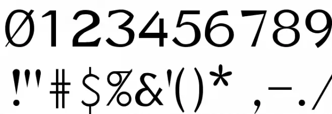 BorzoiRegular Font OTHER CHARS