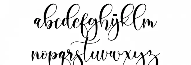 Boshela 字体 小写