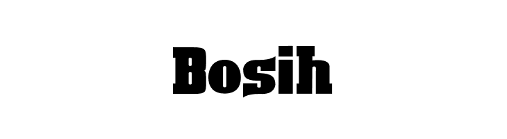 Bosih  नि: शुल्क फ़ॉन्ट्स डाउनलोड