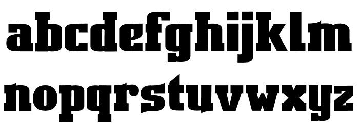 Bosih Font LOWERCASE