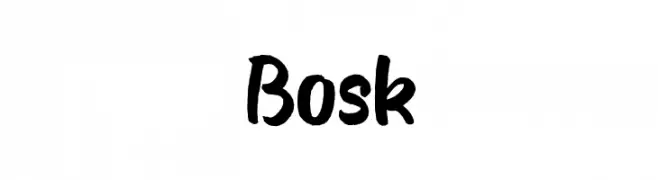 Bosk  नि: शुल्क फ़ॉन्ट्स डाउनलोड