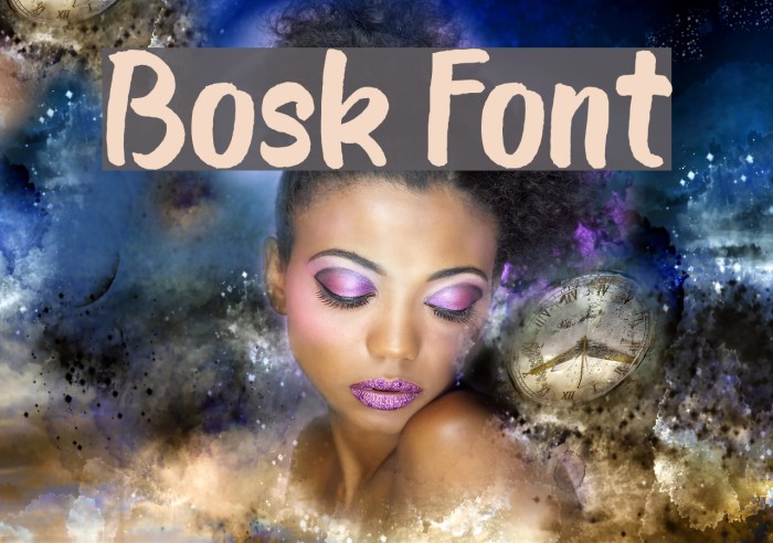 Bosk Font examples