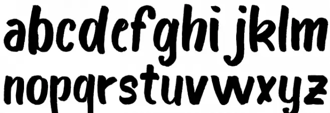 Bosk Font LOWERCASE