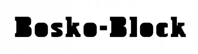 Bosko-Block  Frei Schriftart Herunterladen