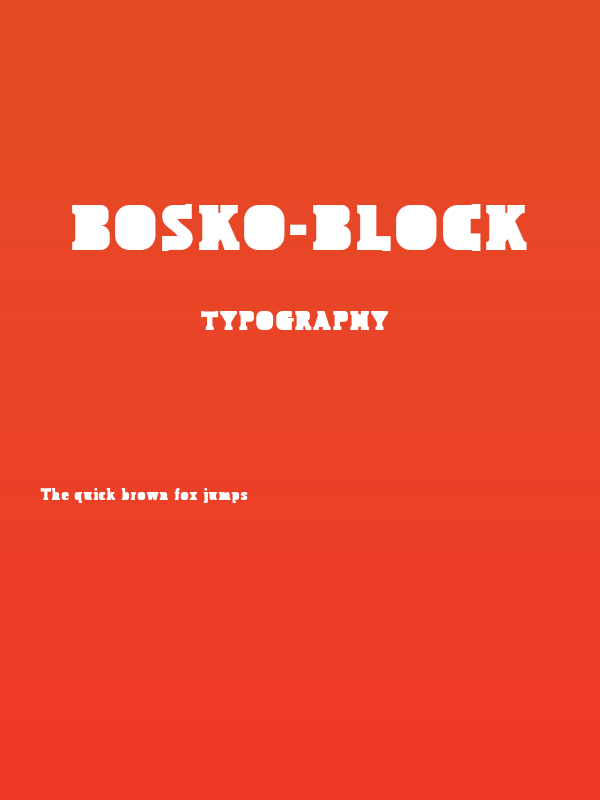 Bosko-Block Poster