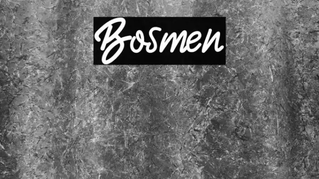 Bosmen Font examples