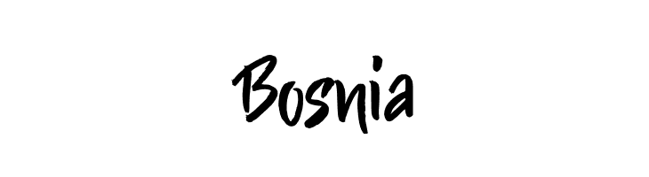 Bosnia  Скачать бесплатные шрифты