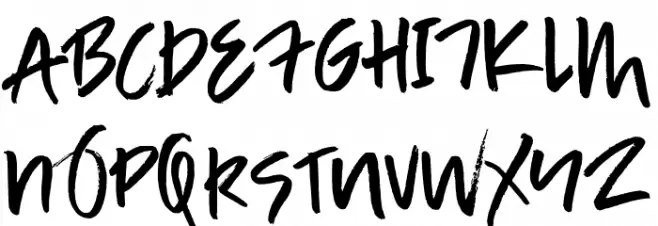 Bosnia Schriftart Groß