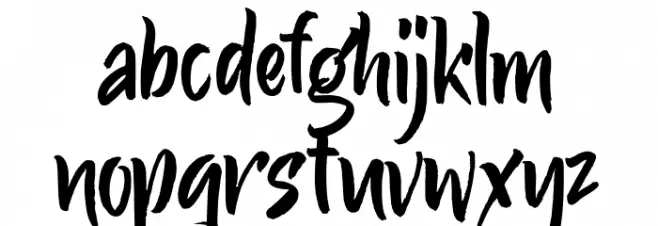 Bosnia Schriftart Kleinbuchstaben