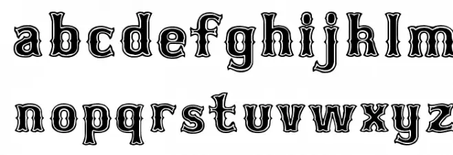 Bosox Full フォント 小文字