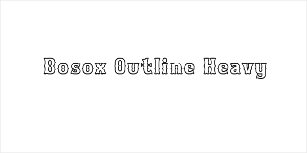 Bosox Outline Heavy Logo