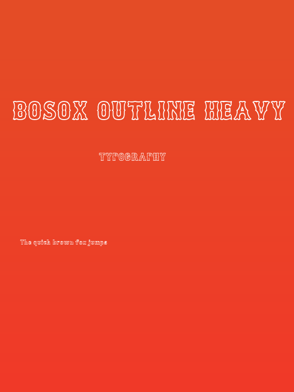 Bosox Outline Heavy Poster