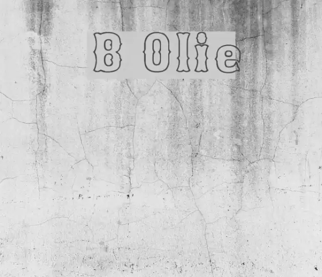 Bosox Outline Font examples