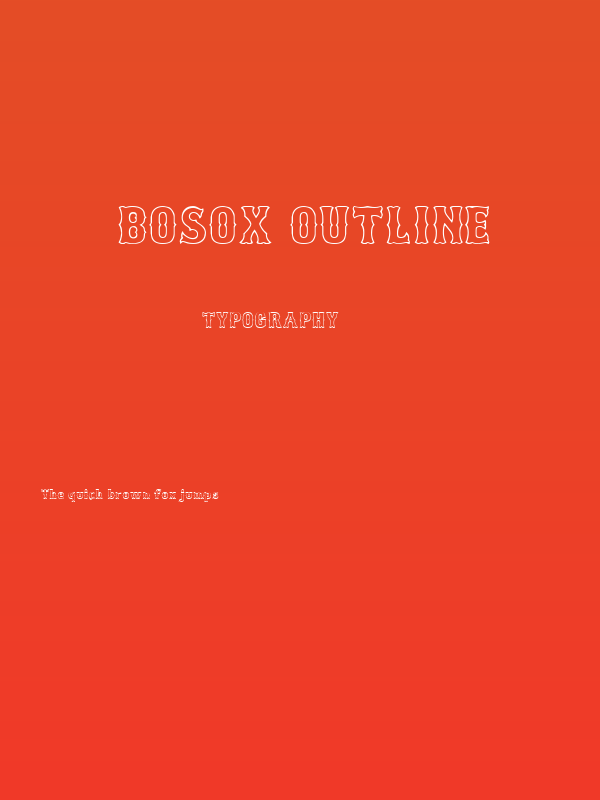 Bosox Outline Poster