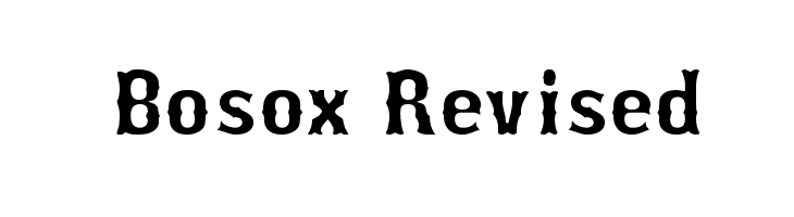 Bosox Font
